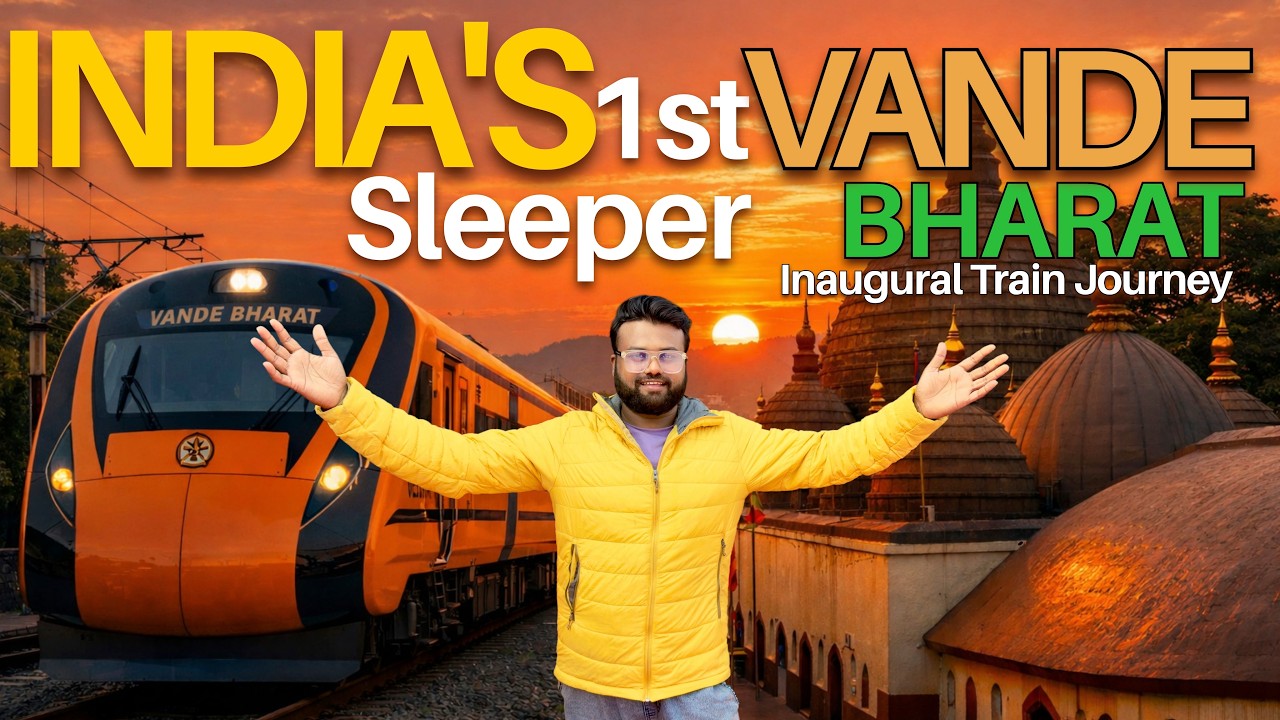 India’s FIRST VANDE BHARAT SLEEPER Inaugural Train Journey I Howrah To Kamakhya Vande Bharat Express