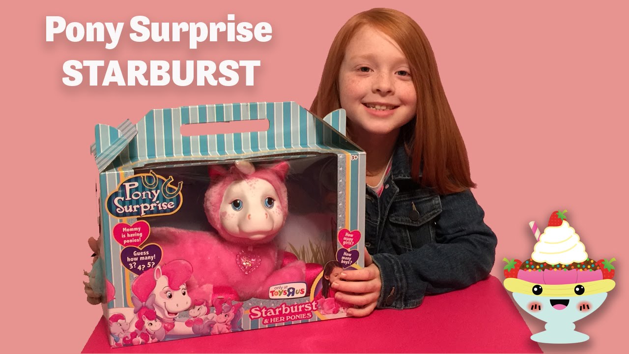 PONY SURPRISE STARBURST  Pink Unicorn Unboxing Ponies Just Play