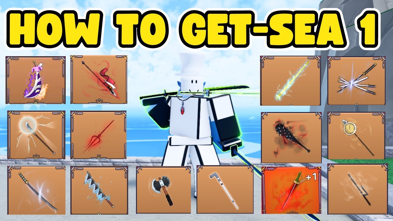 HOW TO GET ALL SWORDS IN KING LEGACY FIRST SEA