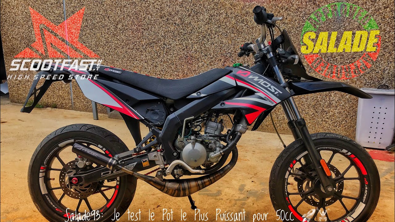 #Salade93: Pr&eacute;sentation et Test du Pot Most 50cc 👊✊/ Le plus Puissant pot Test&eacute; (+100km/h) 🚀🏋️&zwj;♀️