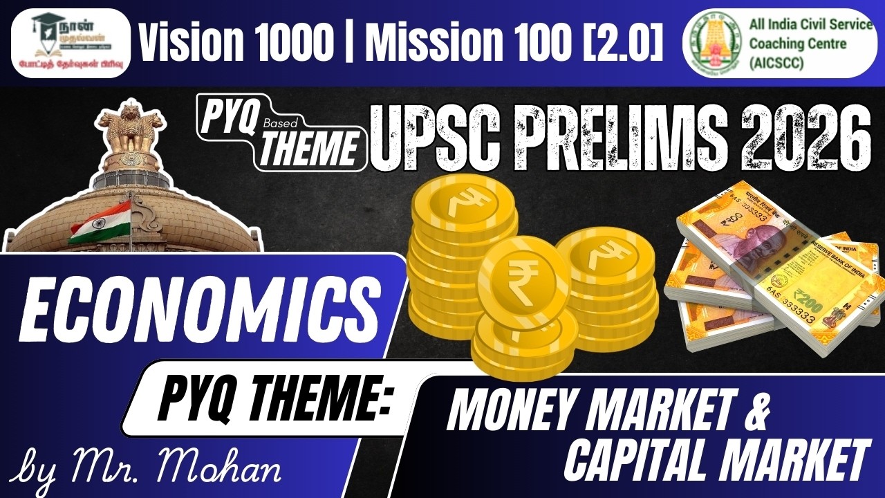 Economics | Money Market & Capital Market | PYQ THEME by Mr. Mohan