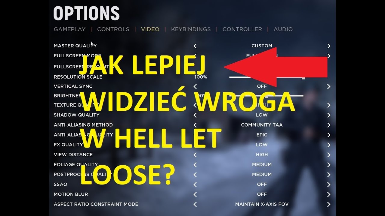 NAJLEPSZE ustawienia w Hell Let Loose pod maks widoczność (visual clarity)