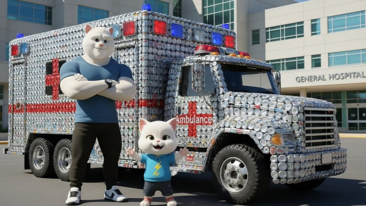 Kitten’s Soda Can Ambulance Was a Joke to Everyone — The Final Scene Is Unbelievable | Ai Cat Story