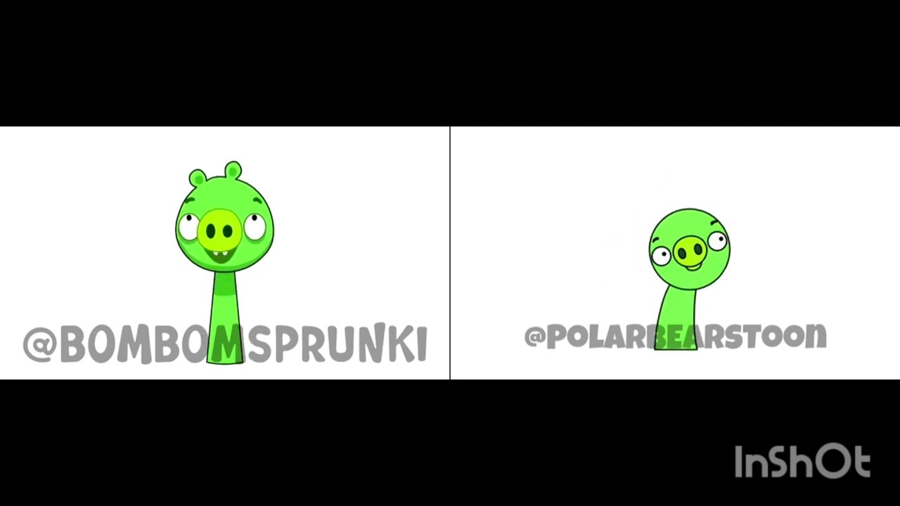 My Sprunki OC: Minion Pig (from Angry Birds) Bombomsprunki Vs Emoji 55 (Polarbearstoon) 2 parison