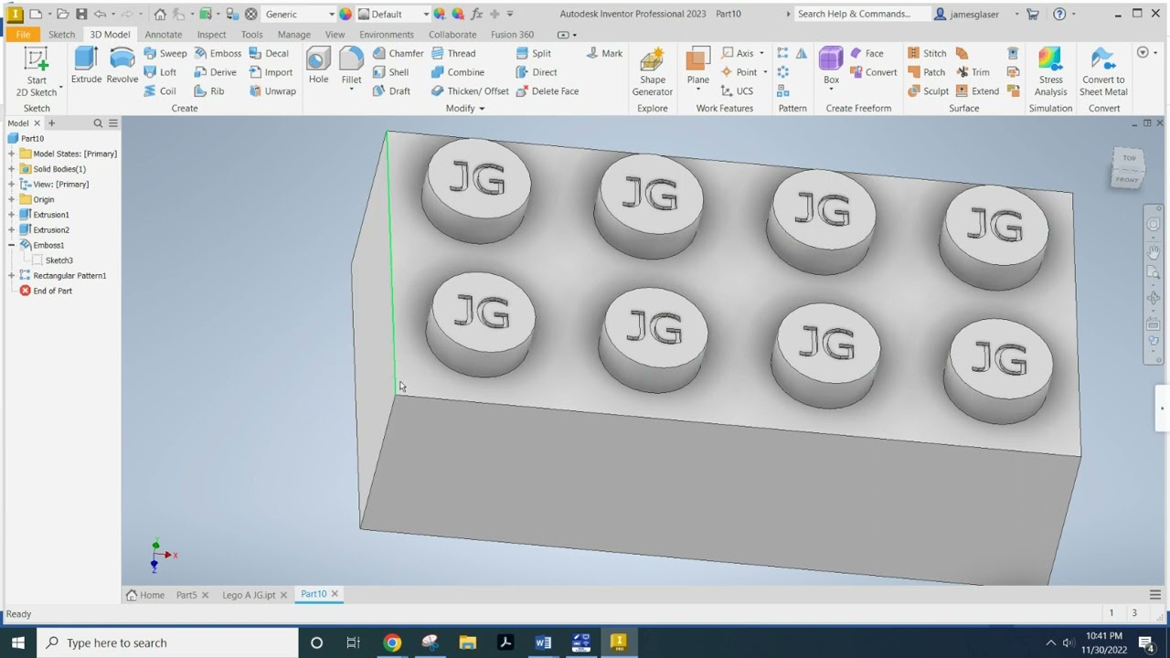 Учебное пособие по Lego в Inventor 2023