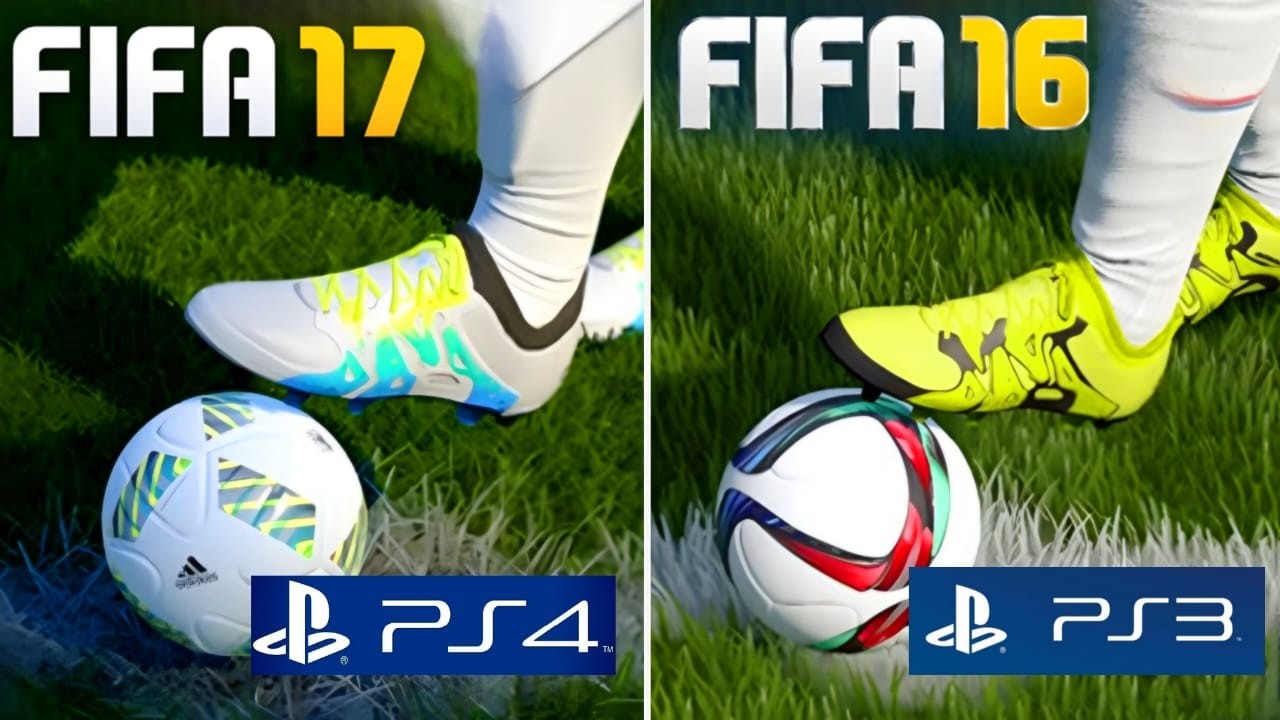 FIFA 17 PS4 против FIFA 16 PS3