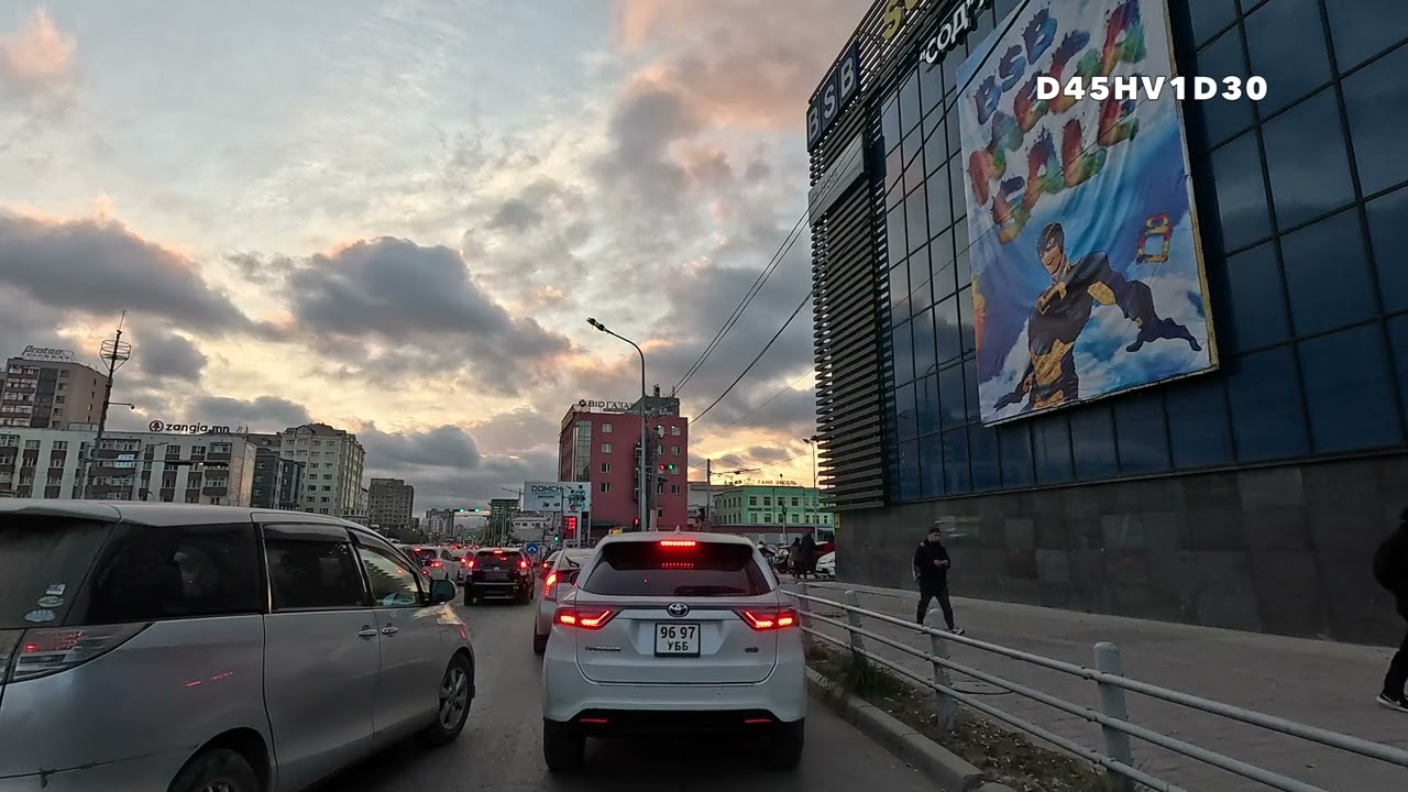 Driving UB city fall. Хотын төвөөс Жигжид зуслан хүртэл авто замын хөдөлгөөнд зорчсон тэмдэглэл 4K