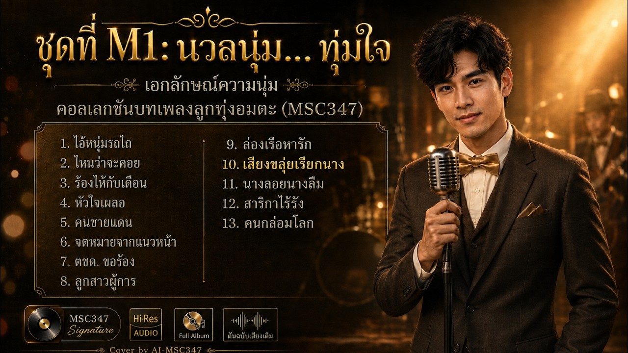 Vol. M1: นวลนุ่ม... ทุ้มใจ | msc347 Signature (Male Album)