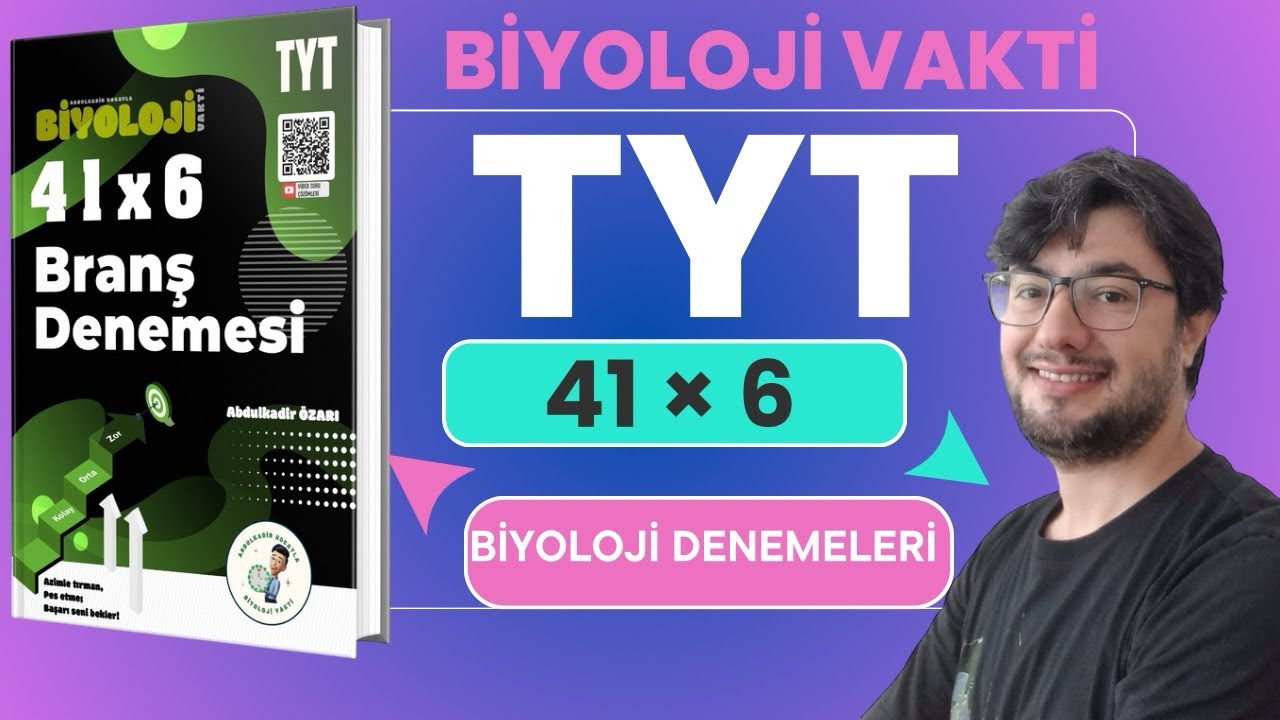 Biyoloji Vakti TYT Biyoloji Branş Deneme Çözümleri 41 X 6 11. DENEME
