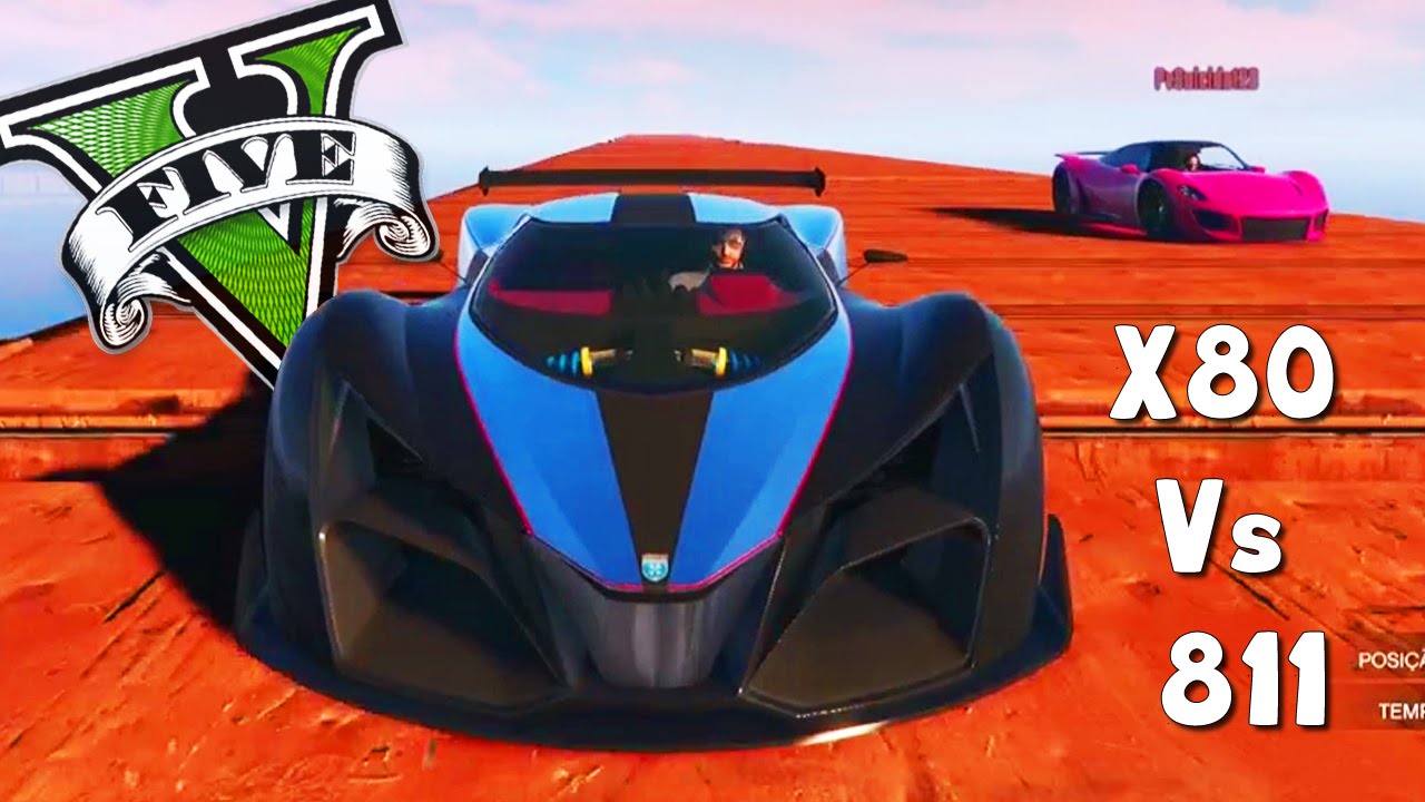 GTA 5 Online (XboxOne) - Teste de velocidade Proto X80 vs. 811