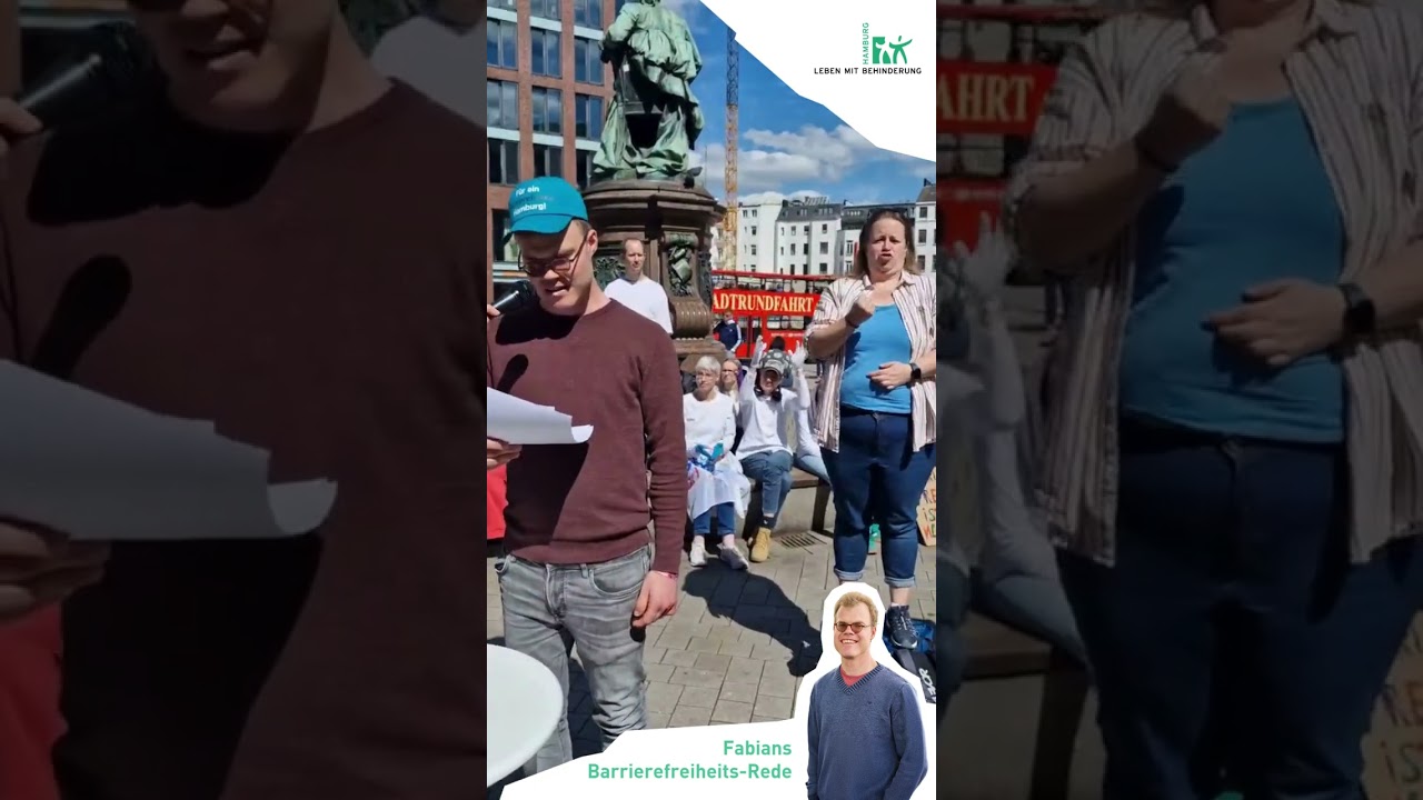 Internationaler Tag der Menschen mit Behinderung - Fabians Barrierefreiheits-Rede