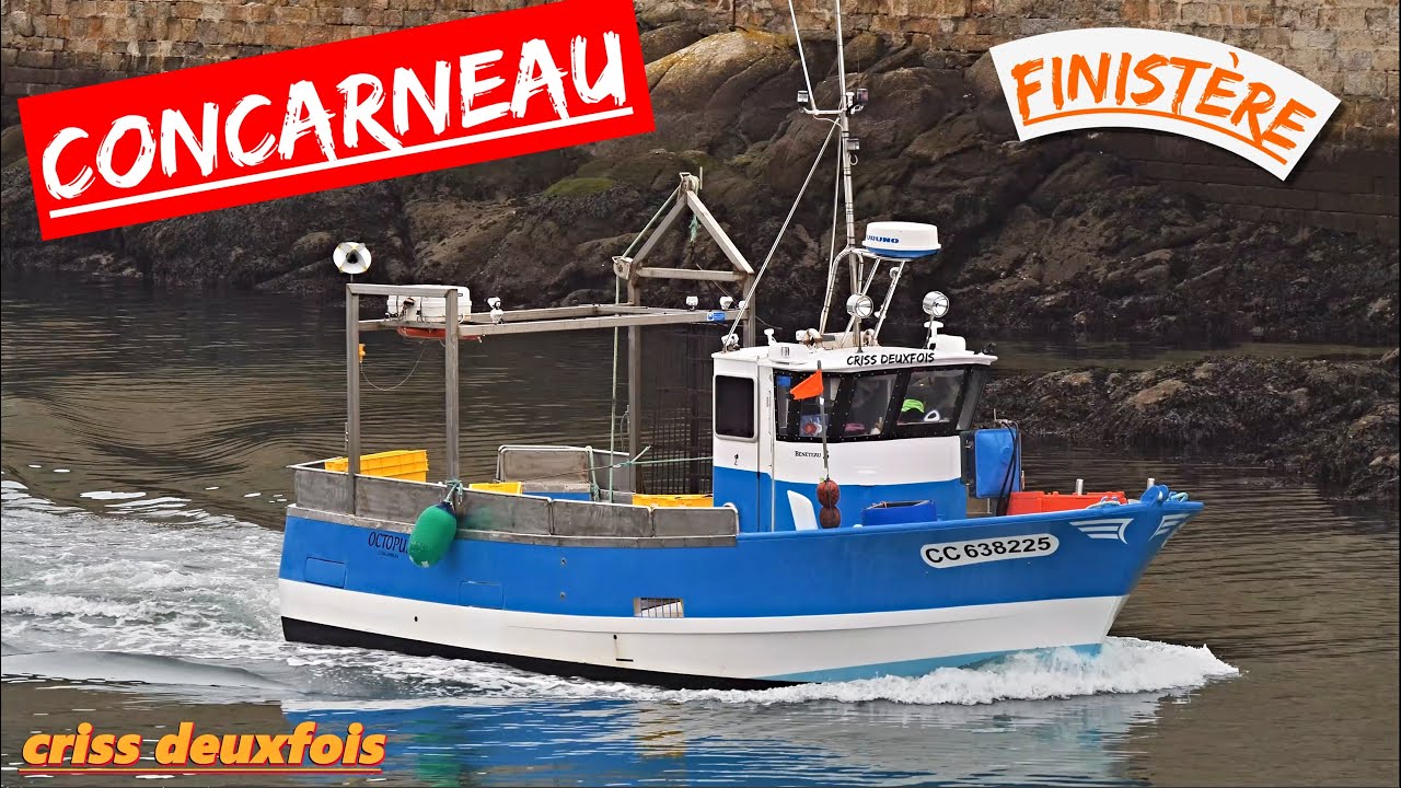 Port de Concarneau ; Bateaux de Pêche ; Ville Close ; Promenade ; Finistère ; Bretagne Sud ; France
