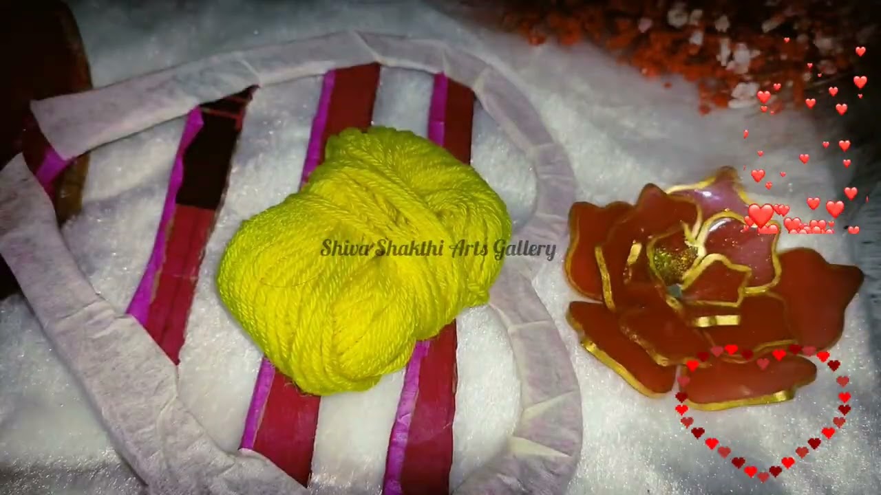 Heart Shape Earrings Holder Making Step by Step ❤️ | DIY Stand part 2 #art #craft #handmadedecor