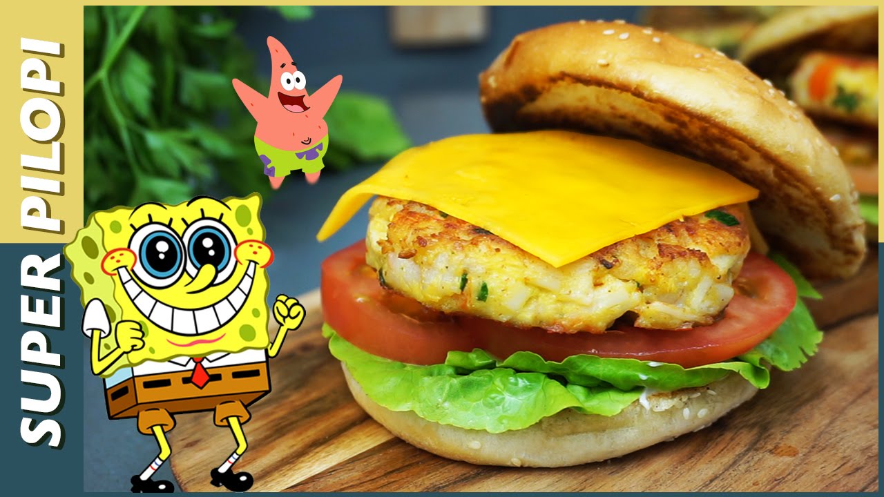 La Burguer Cangreburguer de Bob Esponja - Receta