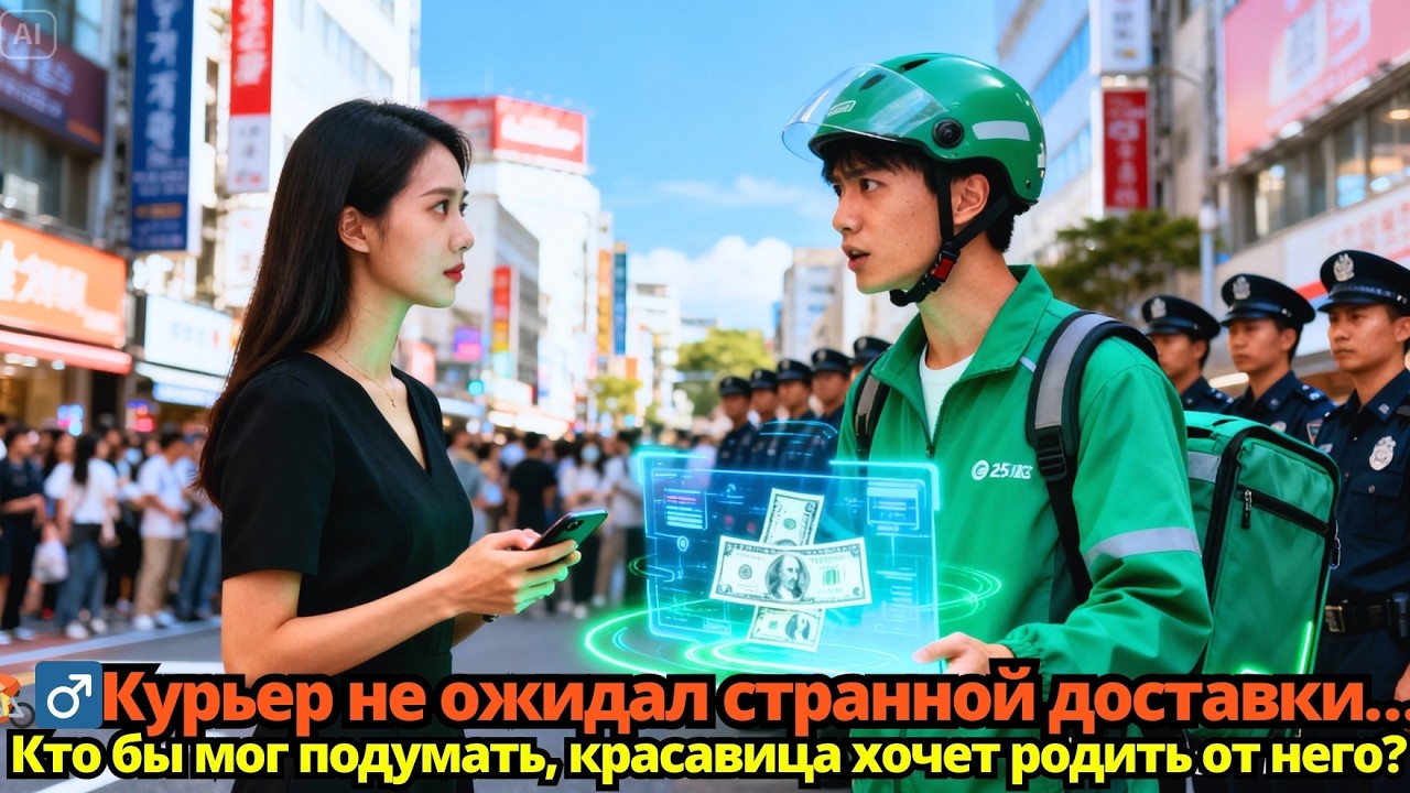 🚴‍♂️Курьер не ожидал странной доставки… Кто бы мог подумать, красавица хочет родить от него?