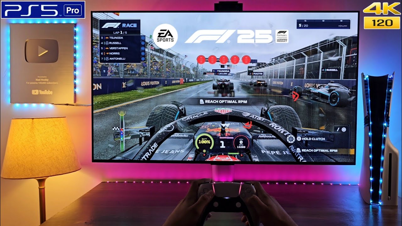 F1 25 PS5 PRO Heavy Rain Gameplay | 4K HDR 120FPS | Looks Absolutely Stunning 🔥