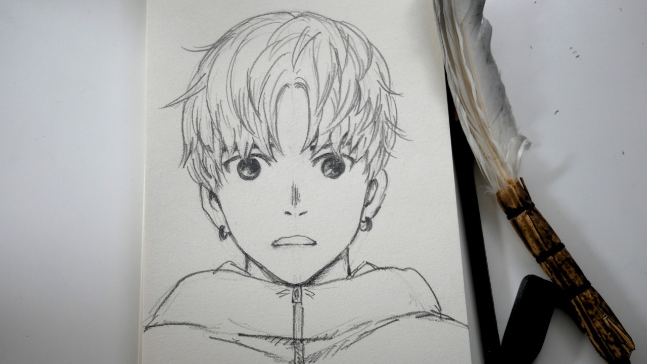 Easy Drawing😀Pretty Boy Jiji [ASMR]