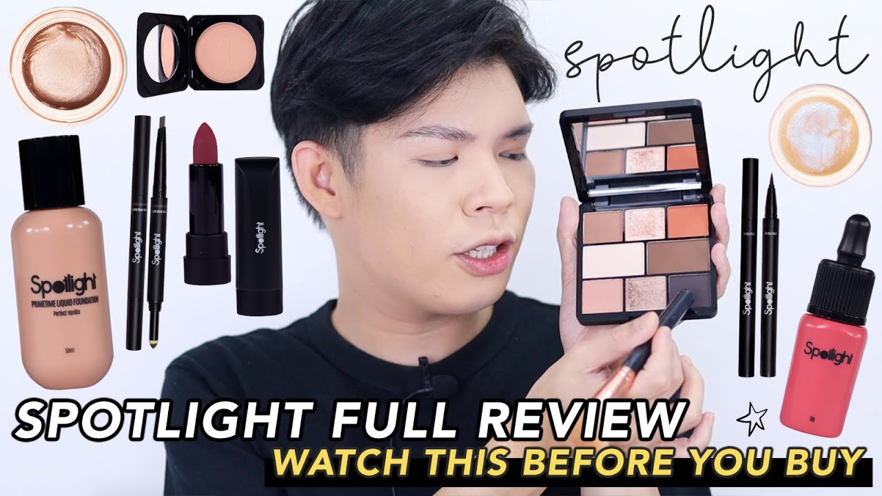 PARANG HIGH END! NEW AFFORDABLE MAKEUP BRAND SPOTLIGHT COSMETICS (MY HONEST REVIEW) + GIVEAWAY!