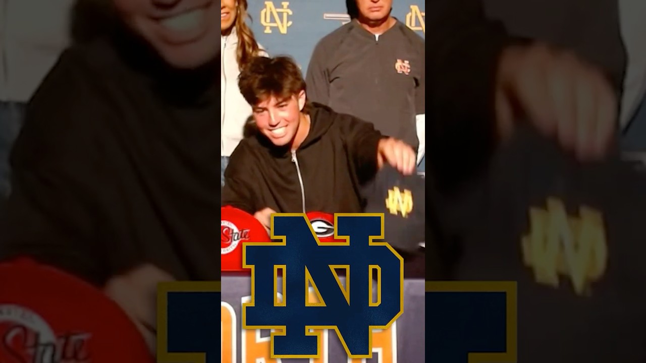 Meet Notre Dame's NEXT STAR QB Teddy Jarrard 🌟🏈☘️🔥#notredamefootball #notredame