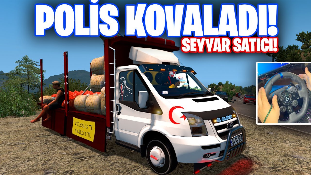 FORD TRANSİT İLE SEYYAR SATICILIĞA BAŞLADIM 😂 ETS 2 FORD TRANSİT | Ets 2 Mod | Logitech G29