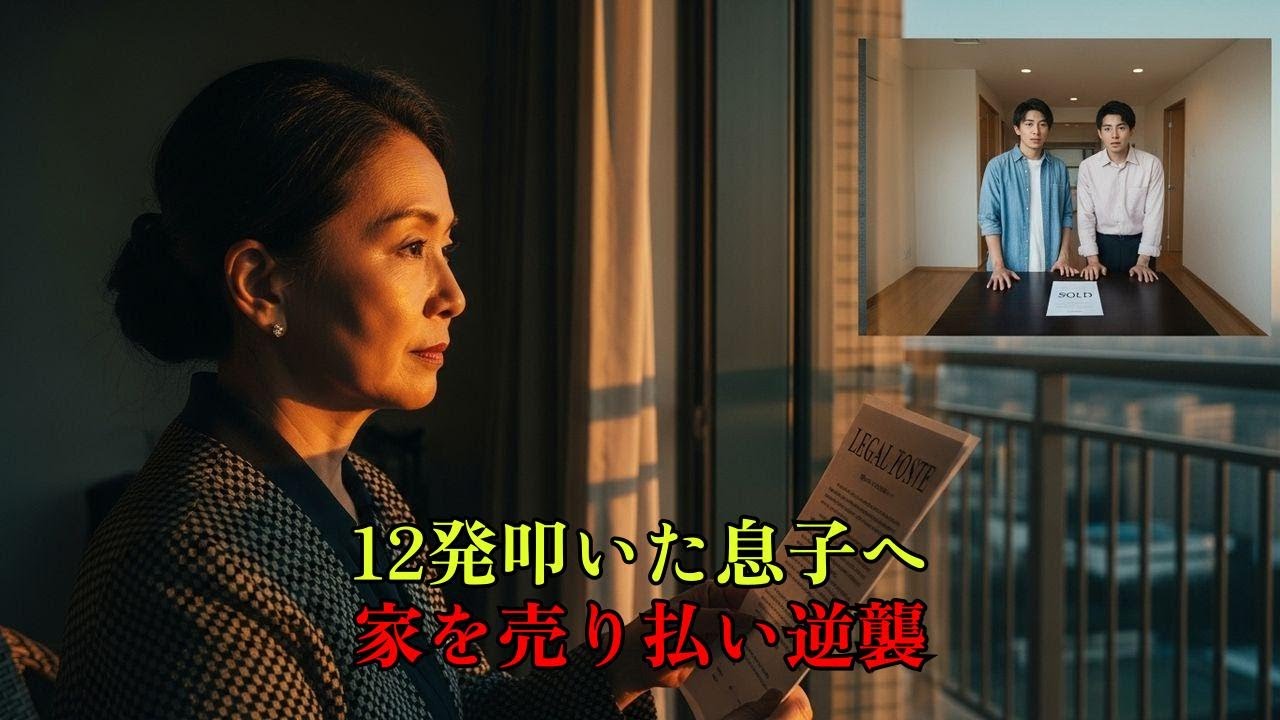 息子に12発叩かれた私。翌日、家を売り払い消えた。帰宅した夫婦は絶望へ