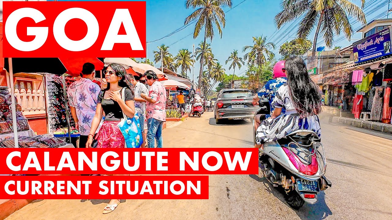 Goa - Calangute Beach Road | March 2025 | Goa Vlog | Calangute Market | Shopping |