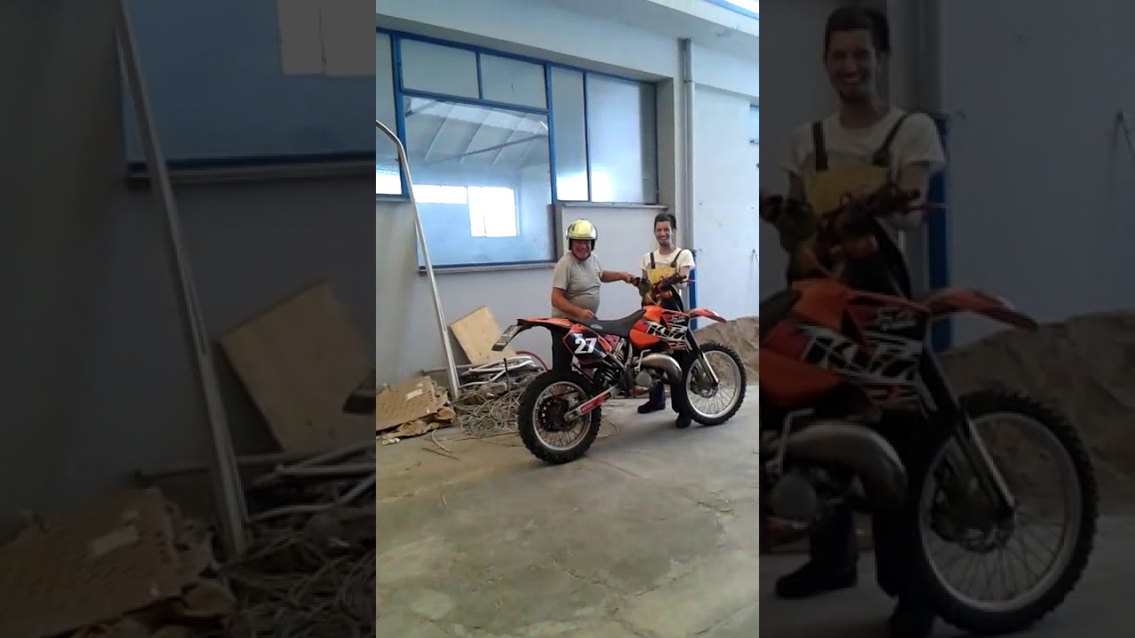 Tony e la moto da cross