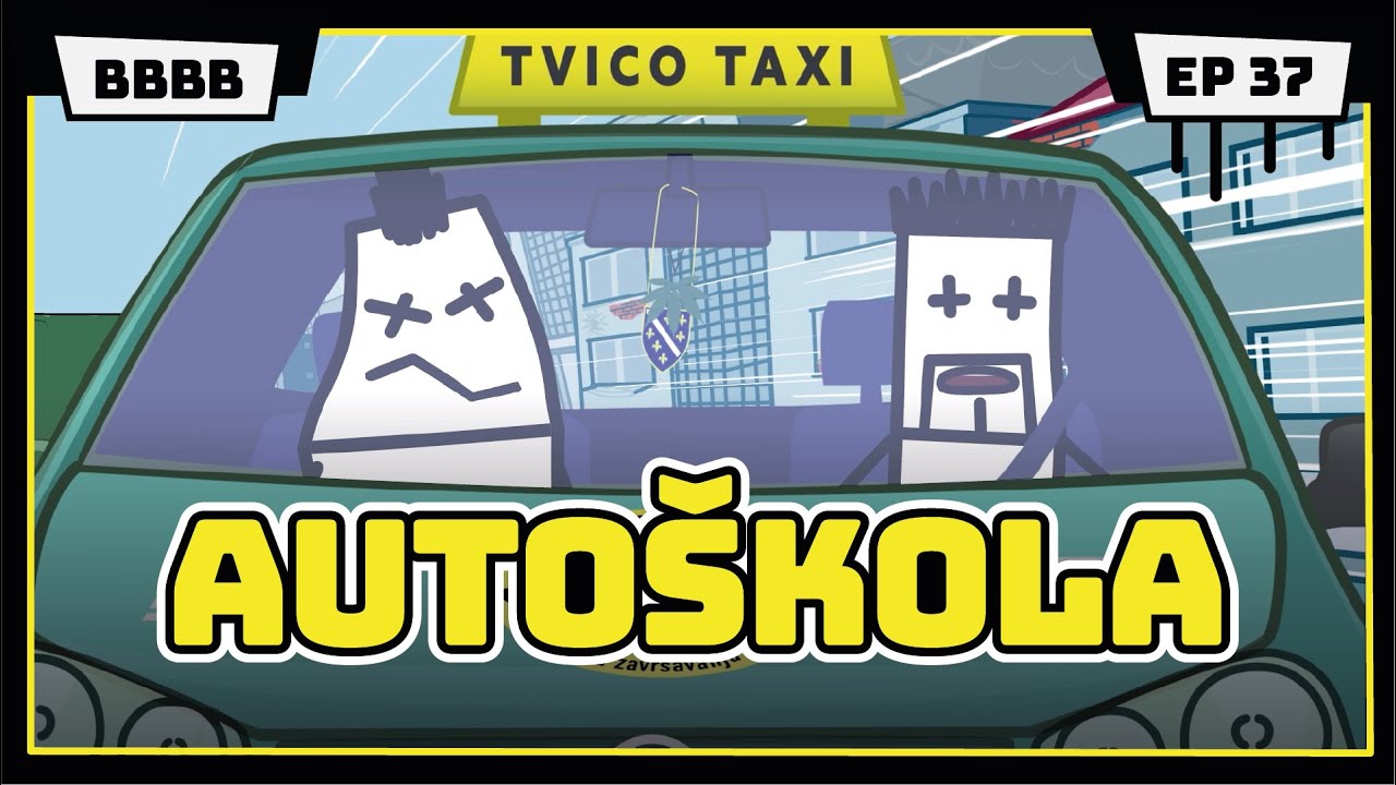 AUTOŠKOLA | Bruca polaže vozački | Animirana serija #BBBB | EP37