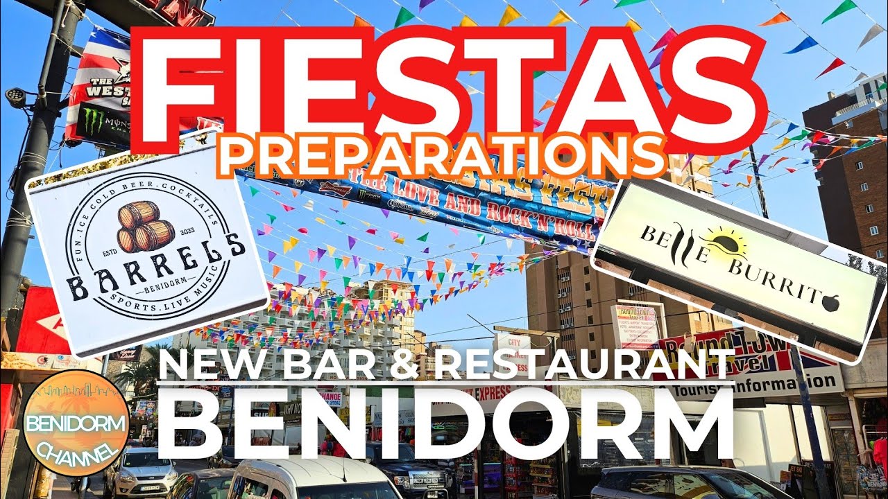 Benidorm - Getting Ready for the Fiestas 🎉