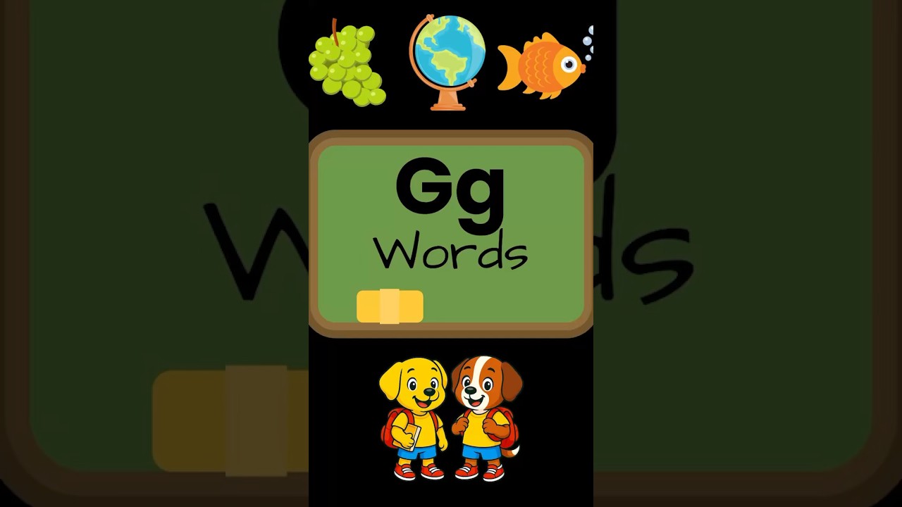 G Words | 25 Words That Start With the Letter G | G Sound #phonics #learntoread #letters