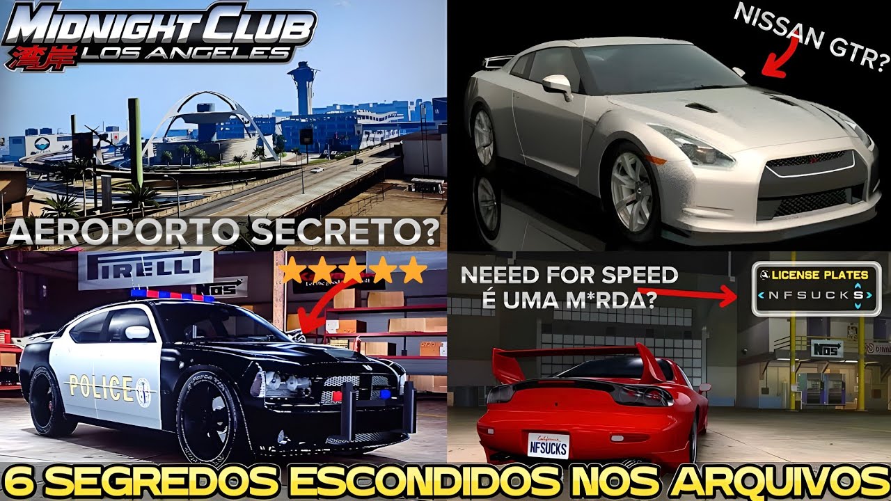 6 SEGREDOS ESCONDIDOS NOS ARQUIVOS DO MIDNIGHT CLUB LOS ANGELES COMPLETE EDITON