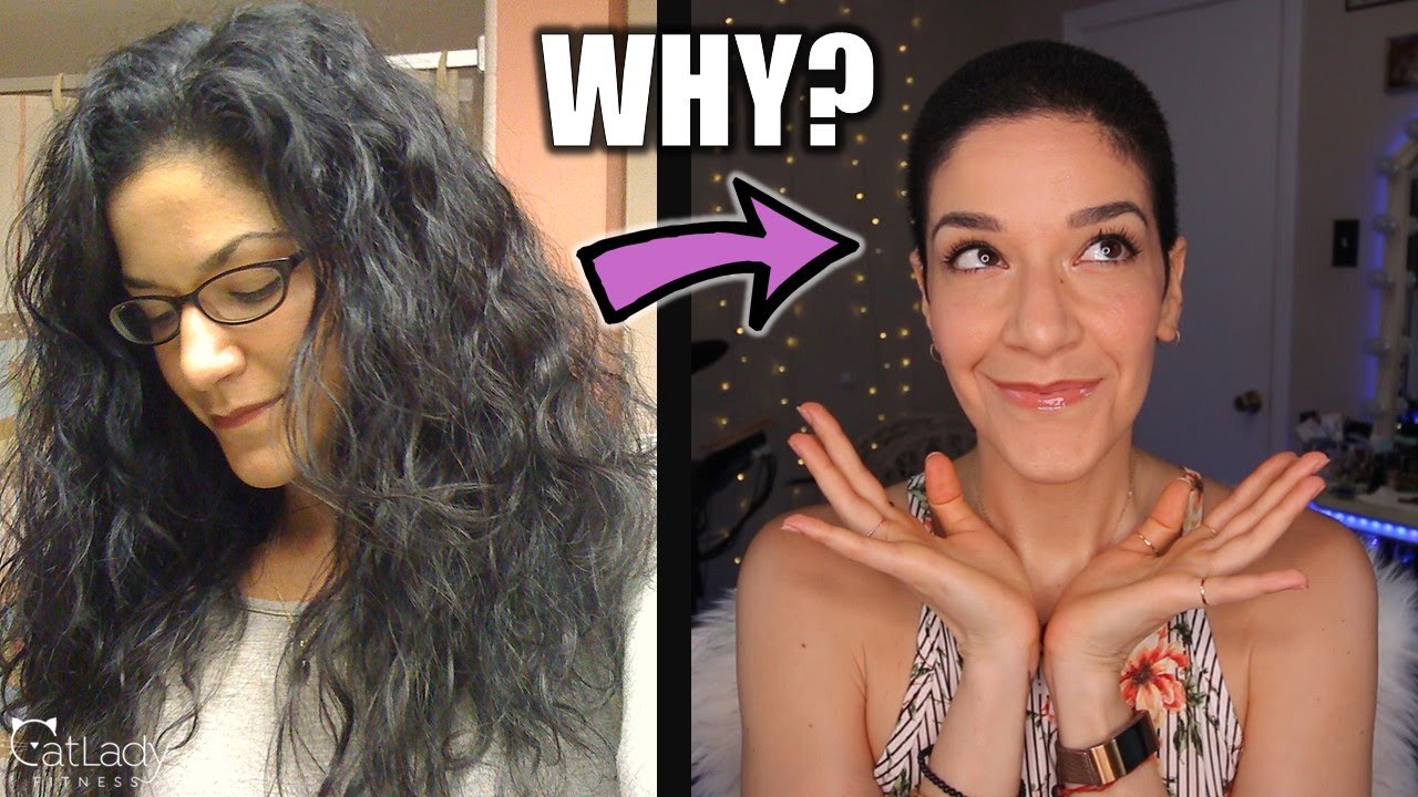 10 REASONS WHY I SHAVED MY HEAD 🐝 from big curls to buzz cut