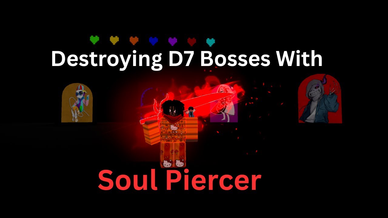 Fighting D7 Bosses With Soul Piercer! (Undertale 3D Boss Battles)