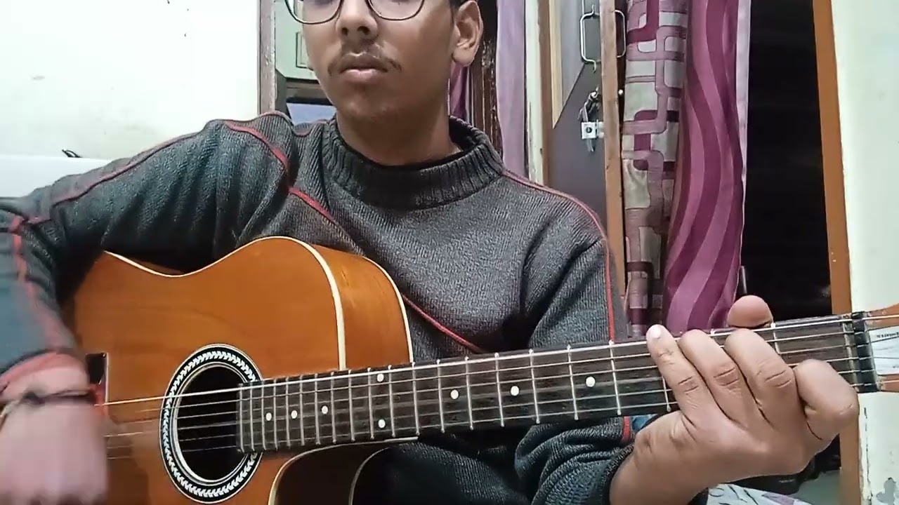 #romantic #sad #harmonium #guitarcover #guitar #kishorekumar #neeleneeleambarpar 