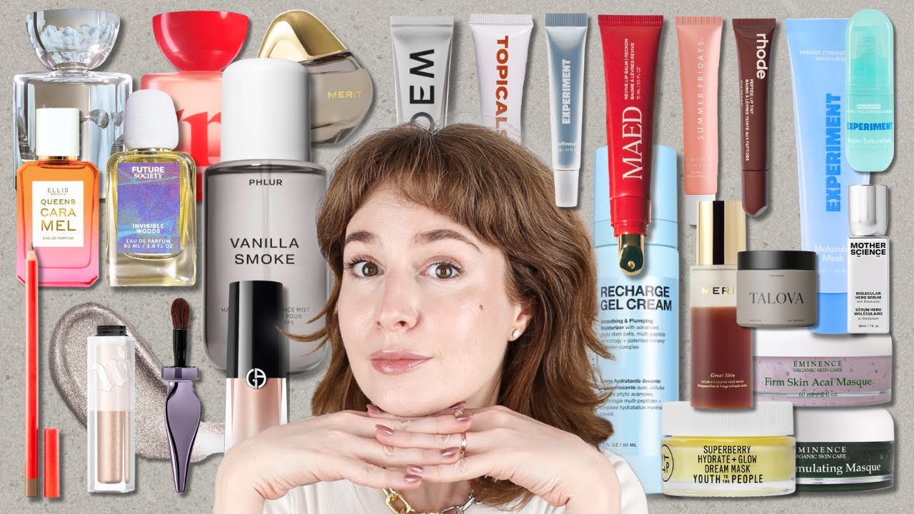 reviewing SO many beauty products in one long video