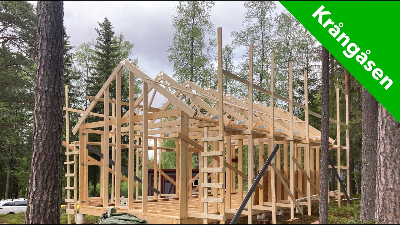 Krångåsen #56 - Resning av takstolar