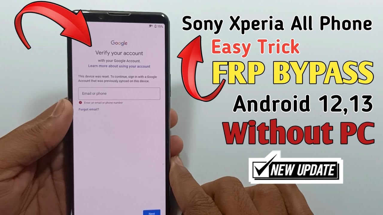 All Sony Xperia FRP Bypass Android 12/13 Without PC | Sony Xperia bypass Google account Without Pc