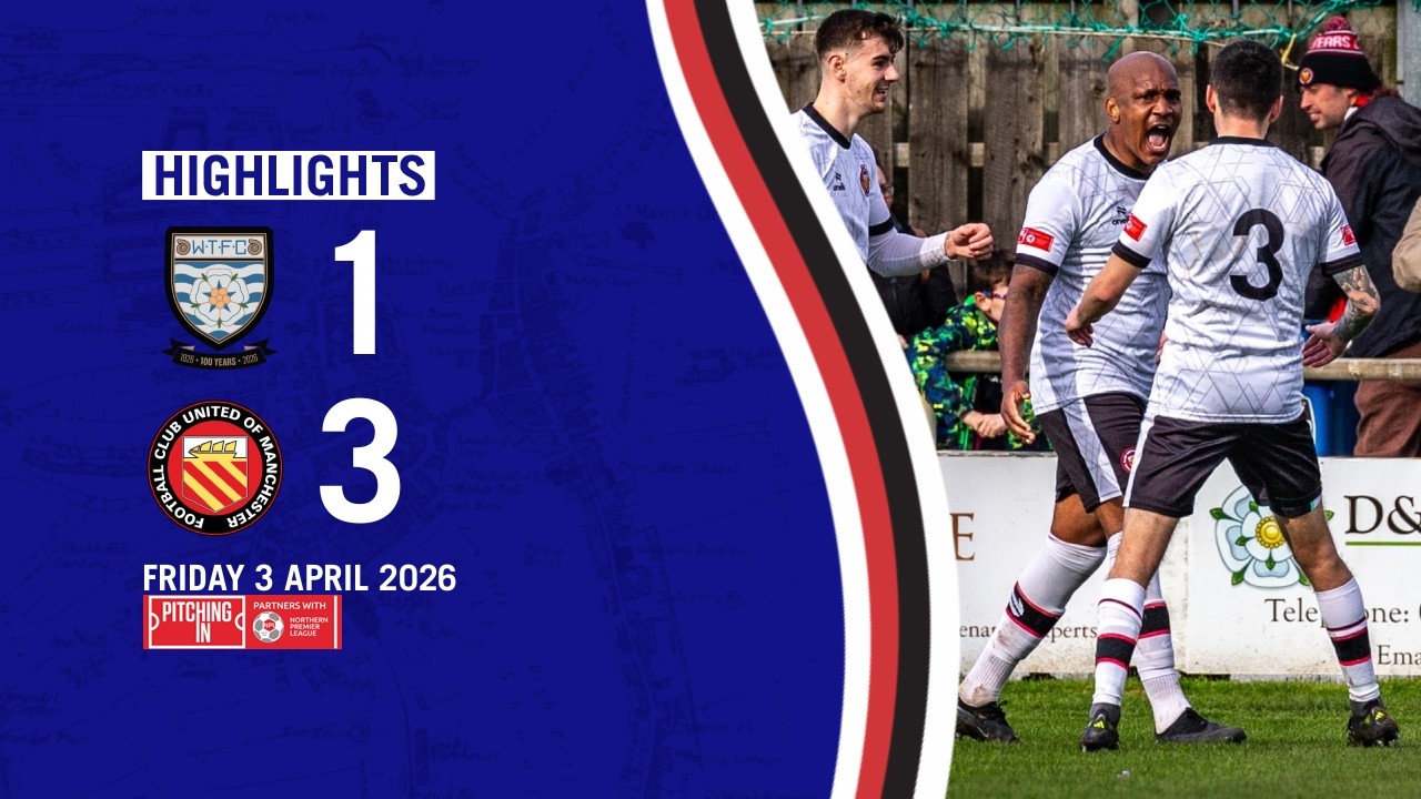 Whitby Town 1 FC United of Manchester 3 | Pitching In NPL Highlights