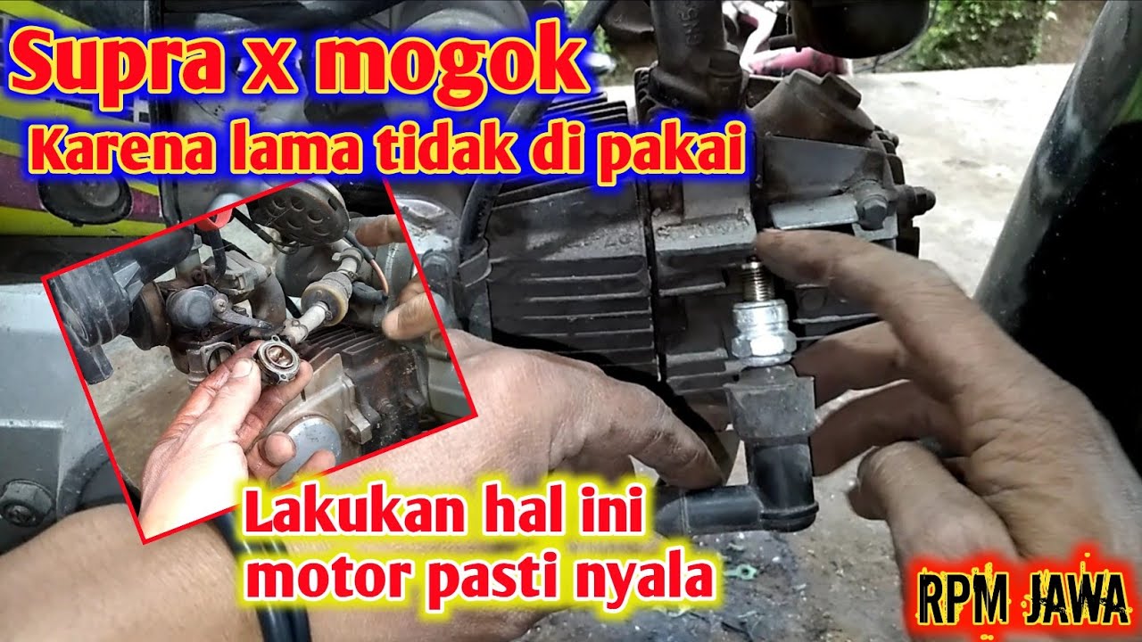 Cara menyalakan motor dongkrok dan mogok akibat lama tidak di pakai❗️❗️