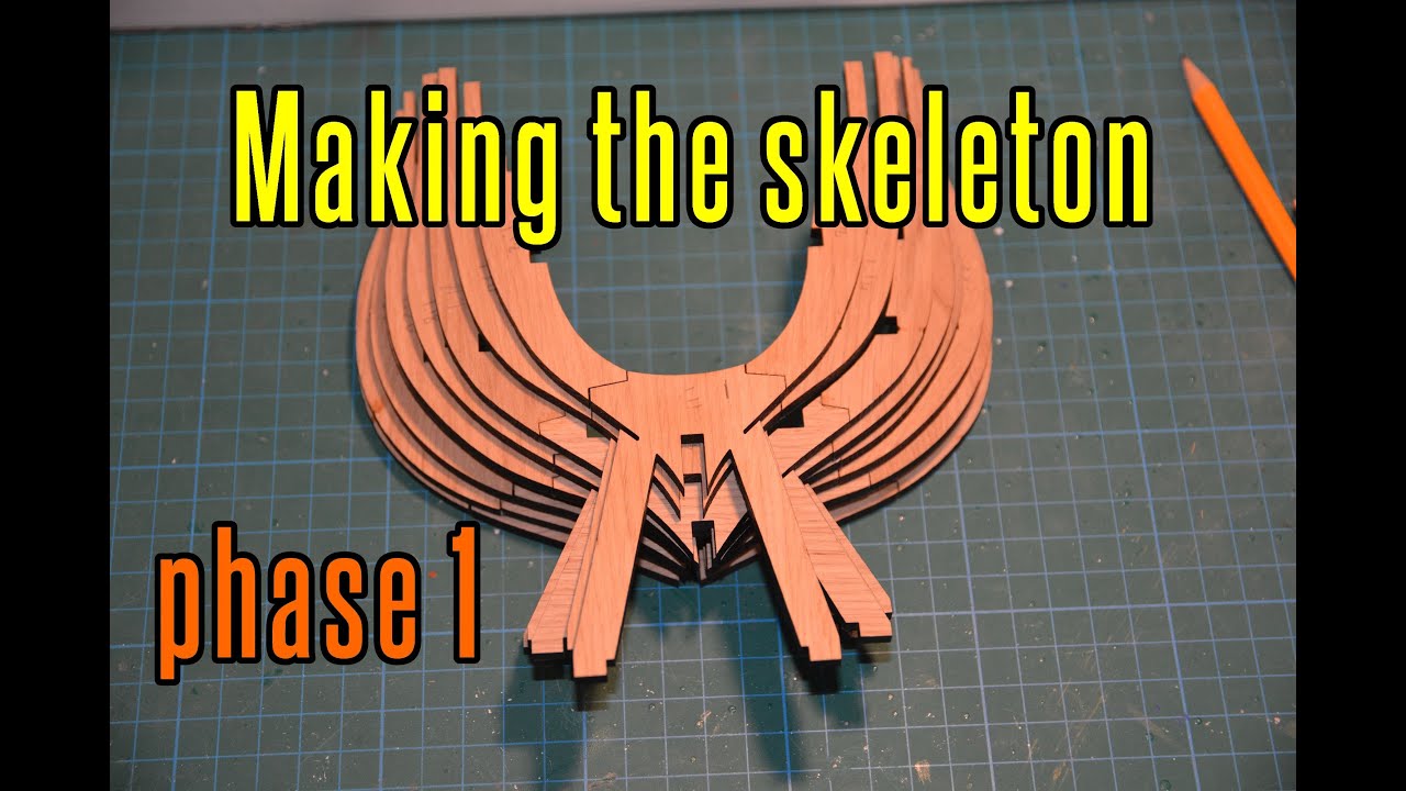 USS Constitution Agora Models - part 1 Making The Skeleton (phase 1)