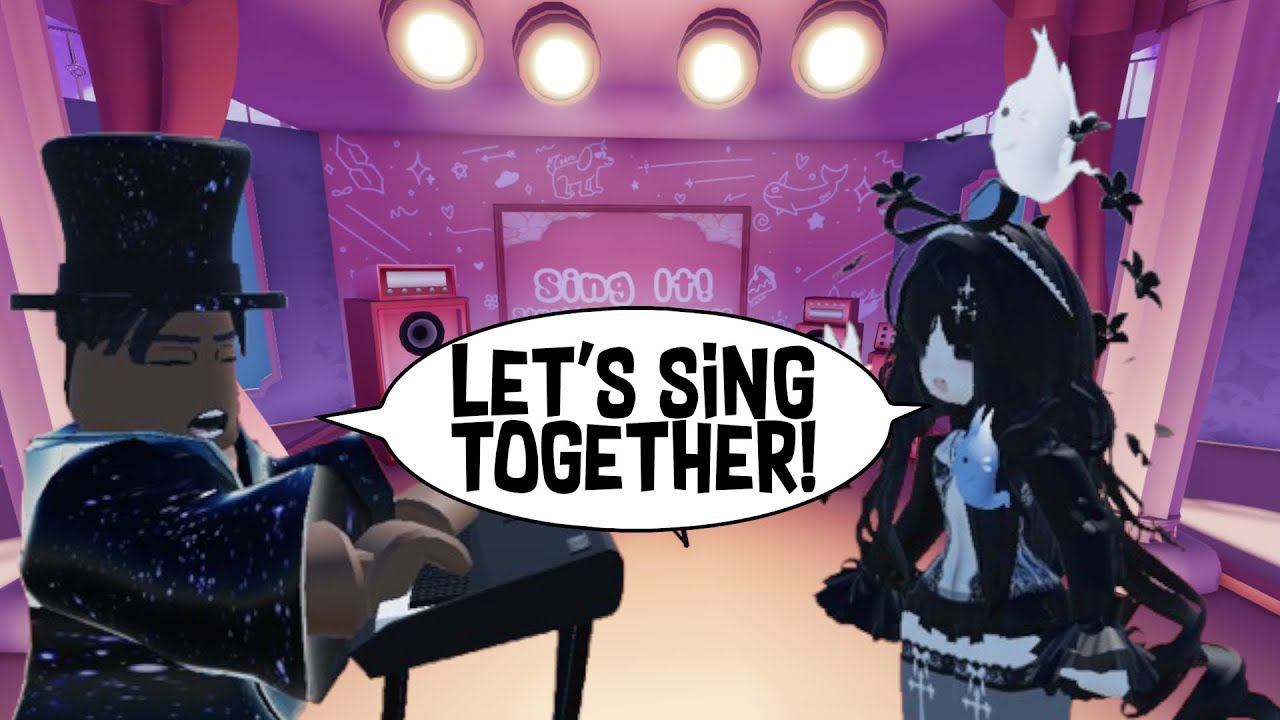 singing with Milo in ELITE SERVERS on Roblox Sing It: Karaoke Battles 🎤🎹