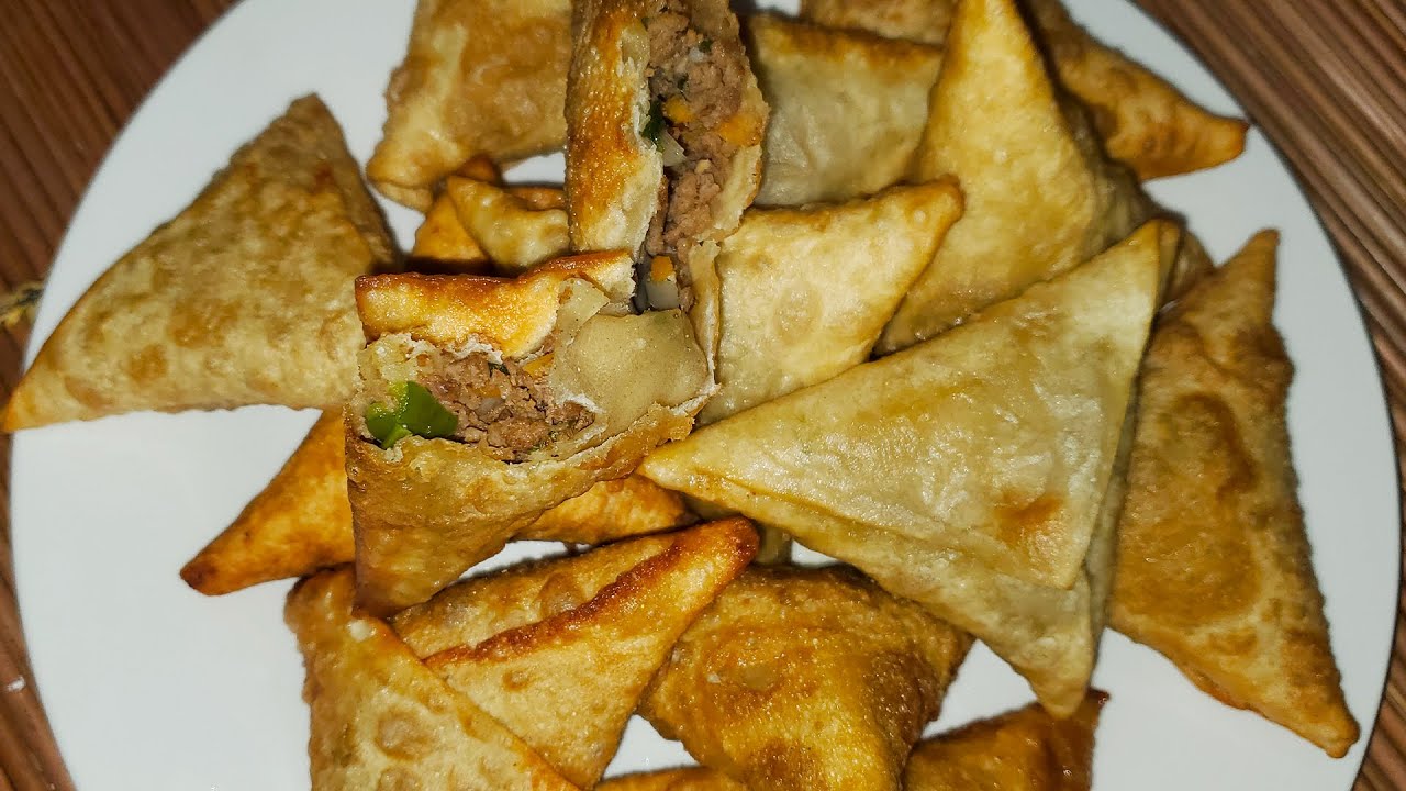 How To Make Beef Samosa • Meat Samosa Recipe • Ugandan Snacks. - Mom's Village Kitchen