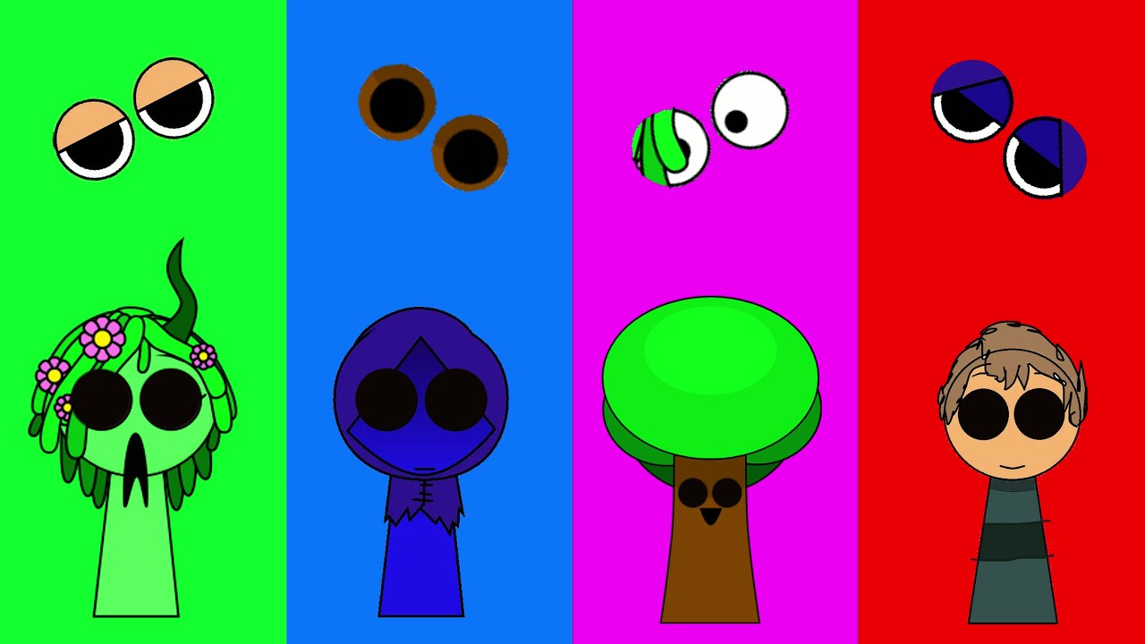 Wrong eyes Challenge👀 Incredibox sprunki Funny Puzzle find the right one 4k
