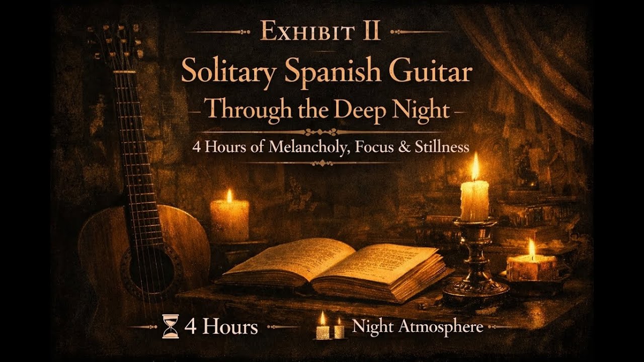 Solitary Spanish Guitar for Deep Sleep & Night Work (4 Hours) — Nocturne Music Archive (Exhibit II)