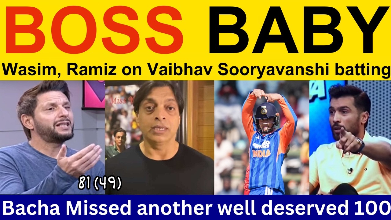 Shahid Afridi Shocked on Vaibhav Sooryavanshi batting today | Ramiz Speaks, PAK Media reaction