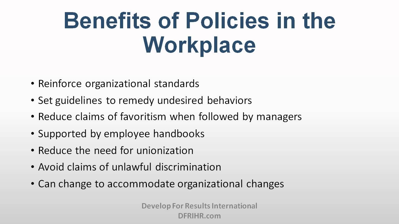 Workplace Policies