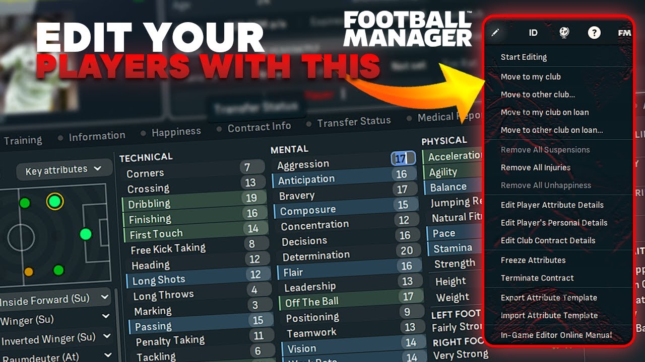 FREE In-Game Editor : Edit Players in Football Manager | No Purchase Needed