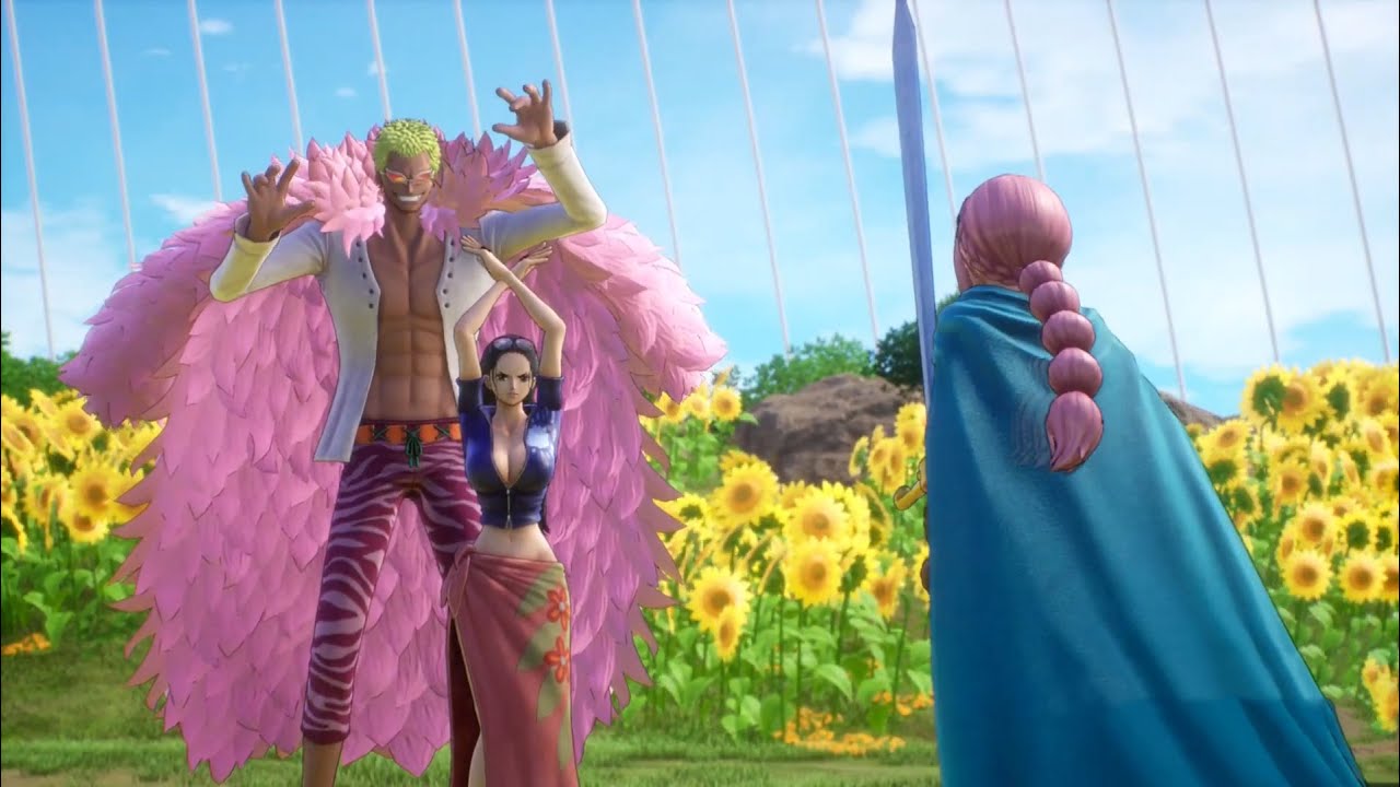 DOFLAMINGO ALL CUTSCENS | DOFLAMINGO & LUFFY FIGHT - One Piece Odyssey (2023)