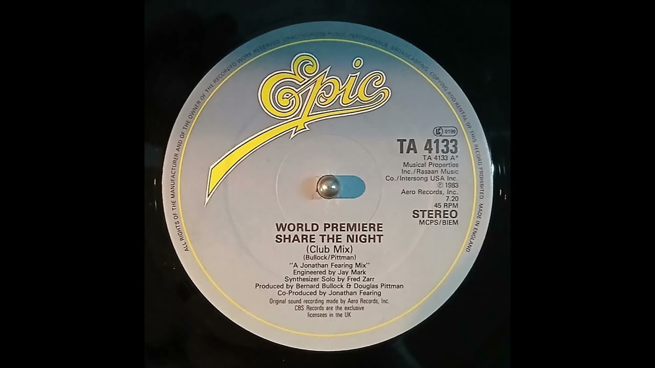 World Premiere - Share The Night [Club Mix] (1983)