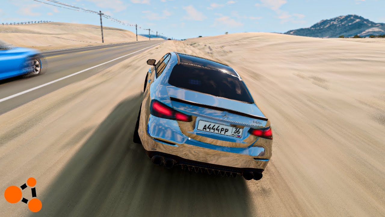 CRAZY CRASHES and DANGEROUS DRIVING on Mercedes-AMG E 63 S - BeamNG.Drive